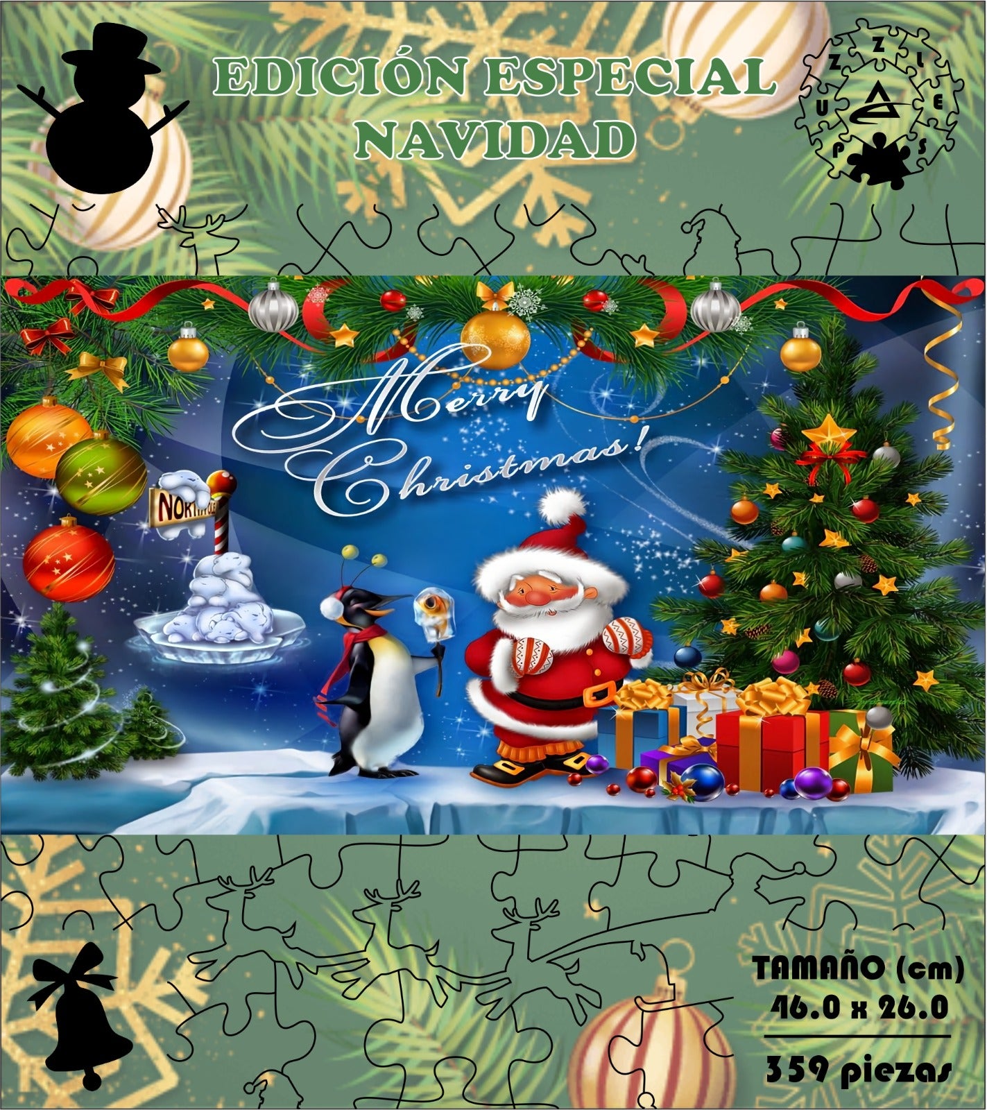 Rompecabezas Navidad  C:600.3 Pers. Puzzles Peru