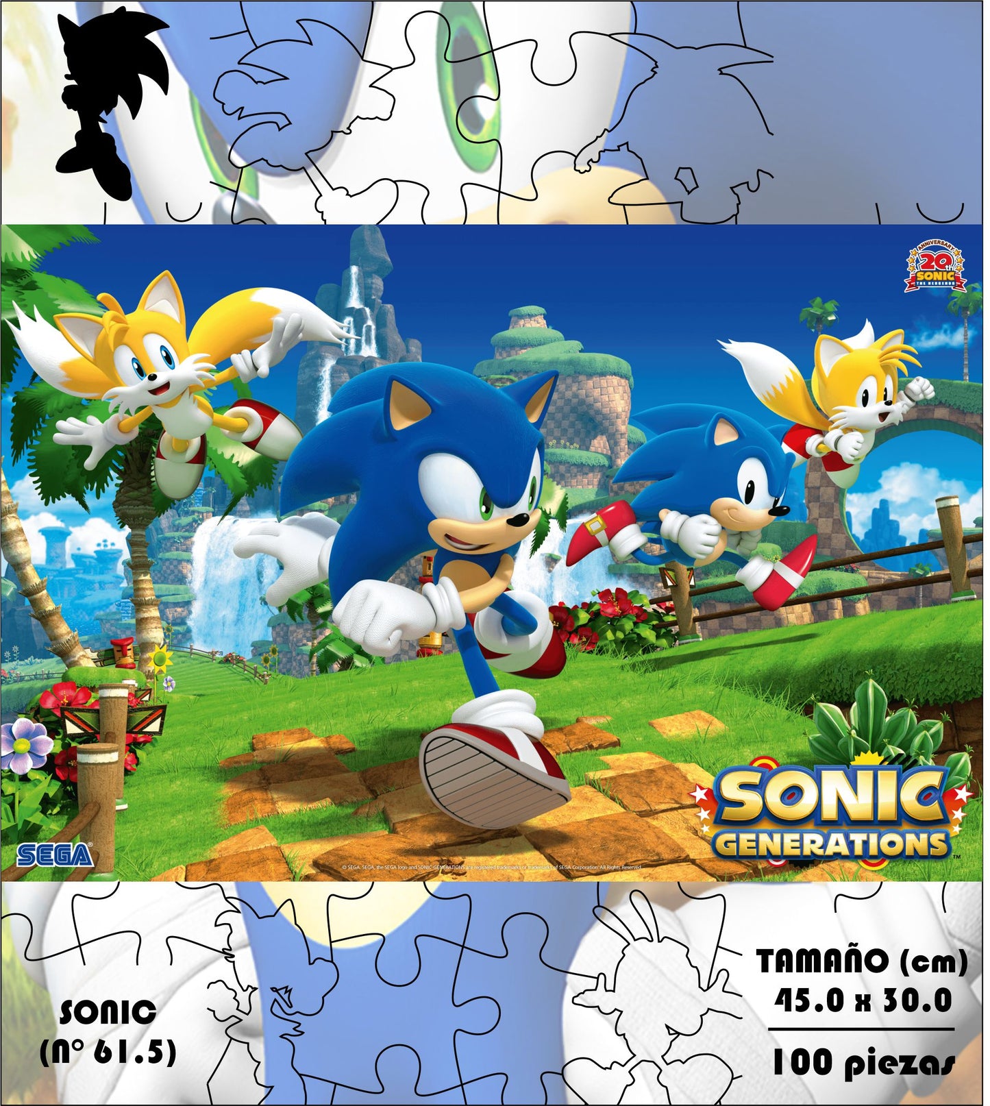 Rompecabezas Pers.Sonic100  C:61.5 Puzzles Peru