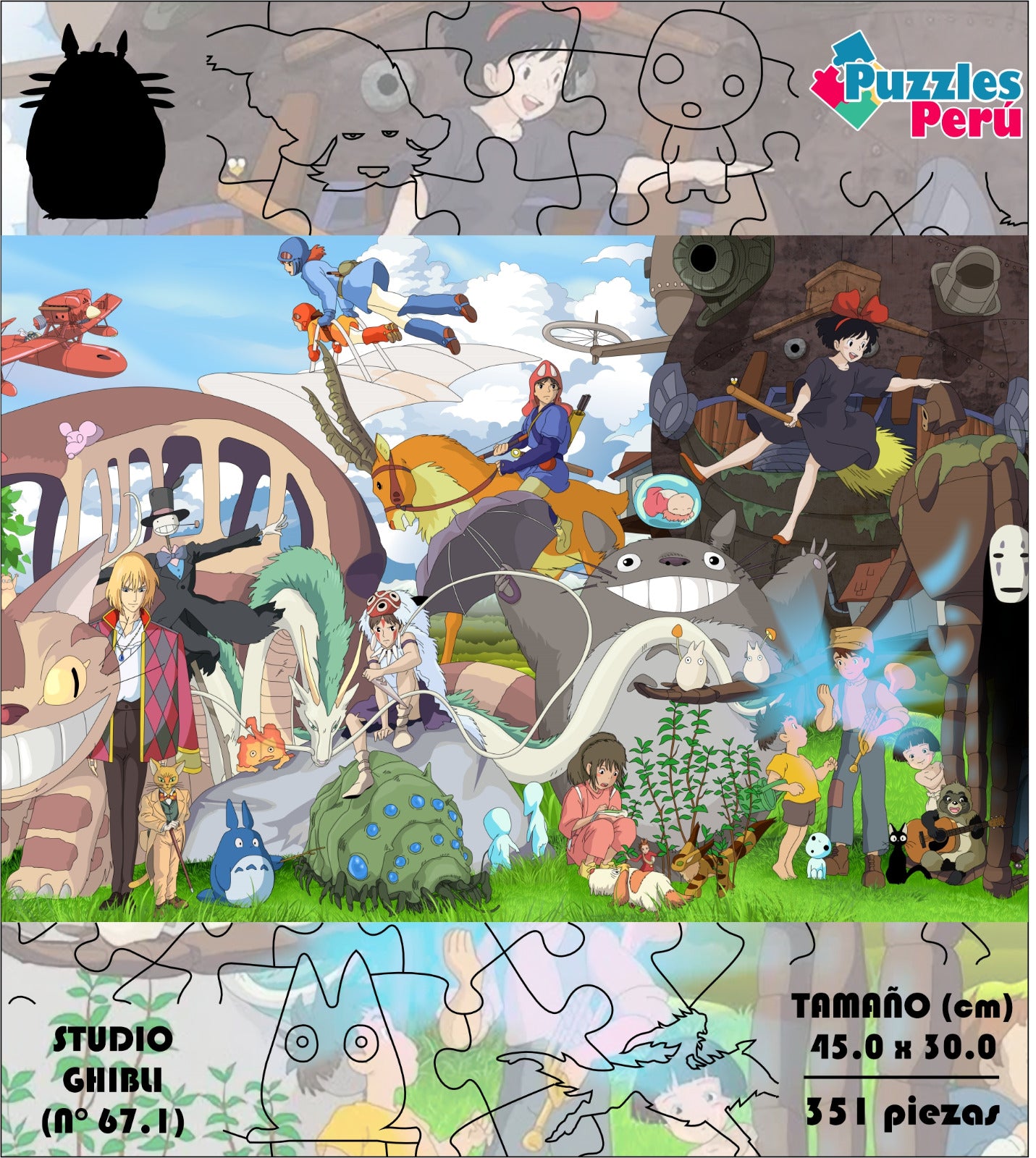 Rompecabezas Pers.Studio Ghibli  C:67.1 Puzzles Peru