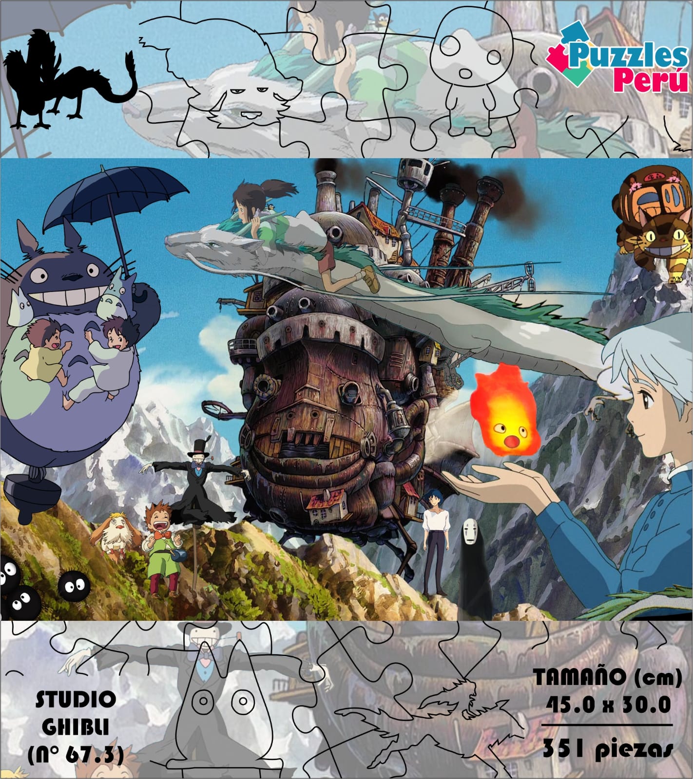 Rompecabezas Pers.Studio Ghibli  C:67.3 Puzzles Peru