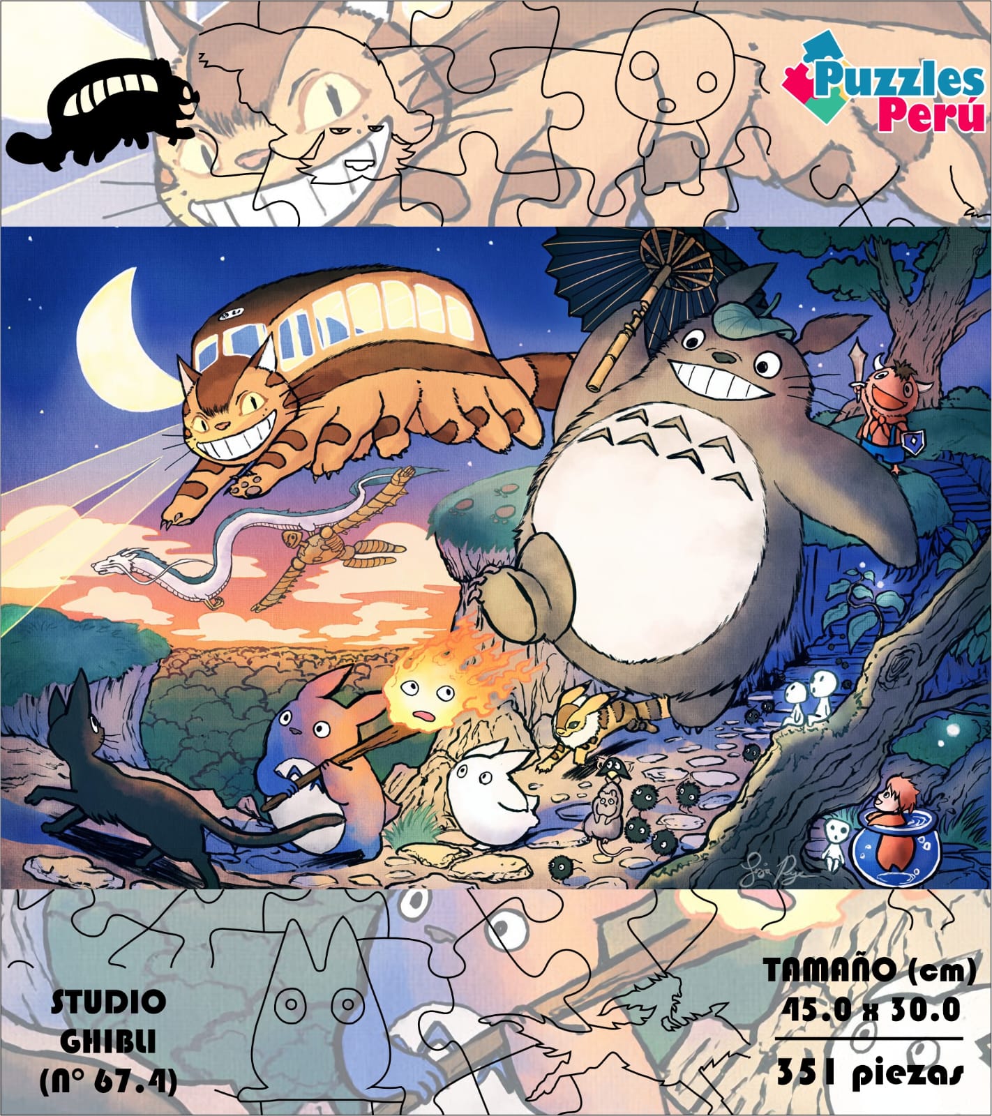 Rompecabezas Pers.Studio Ghibli  C:67.4 Puzzles Peru