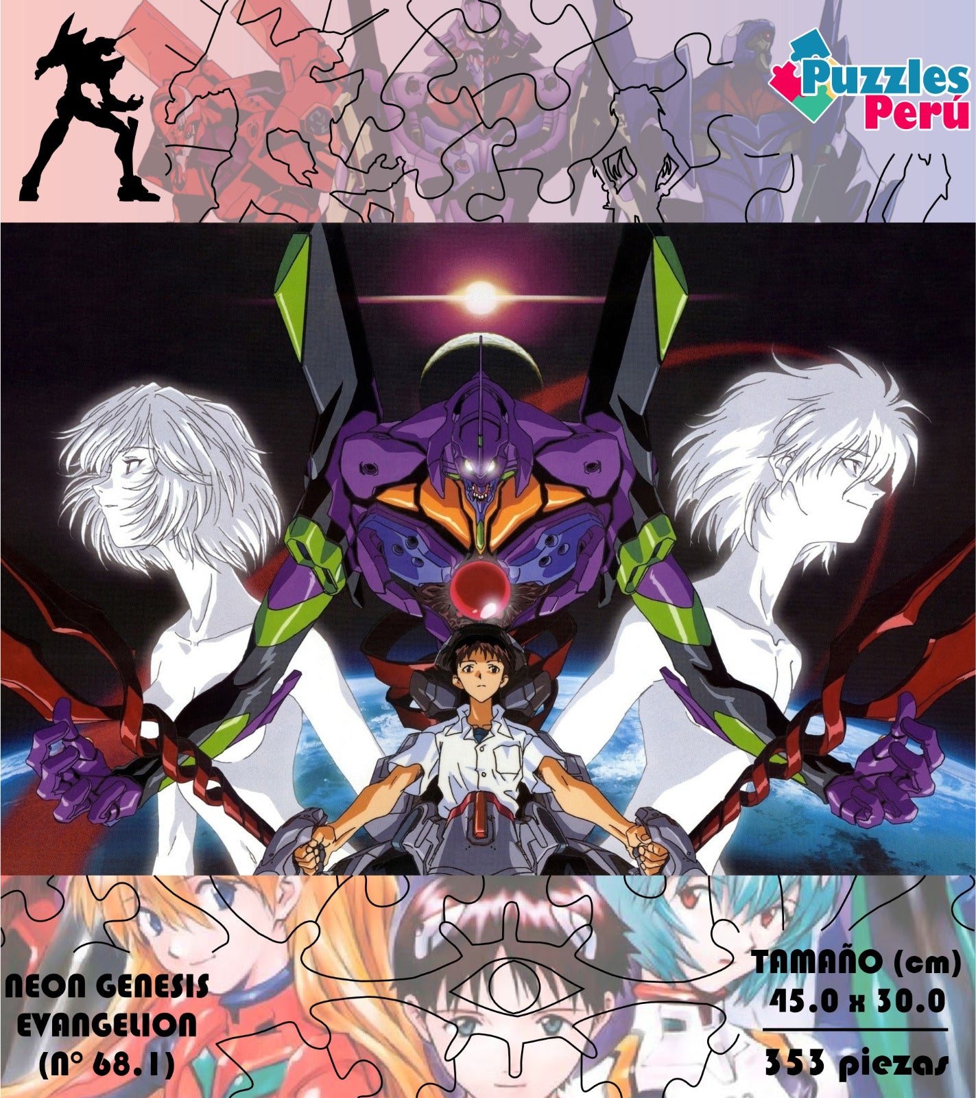 Rompecabezas Pers.Evangelion  C:68.1 Puzzles Peru