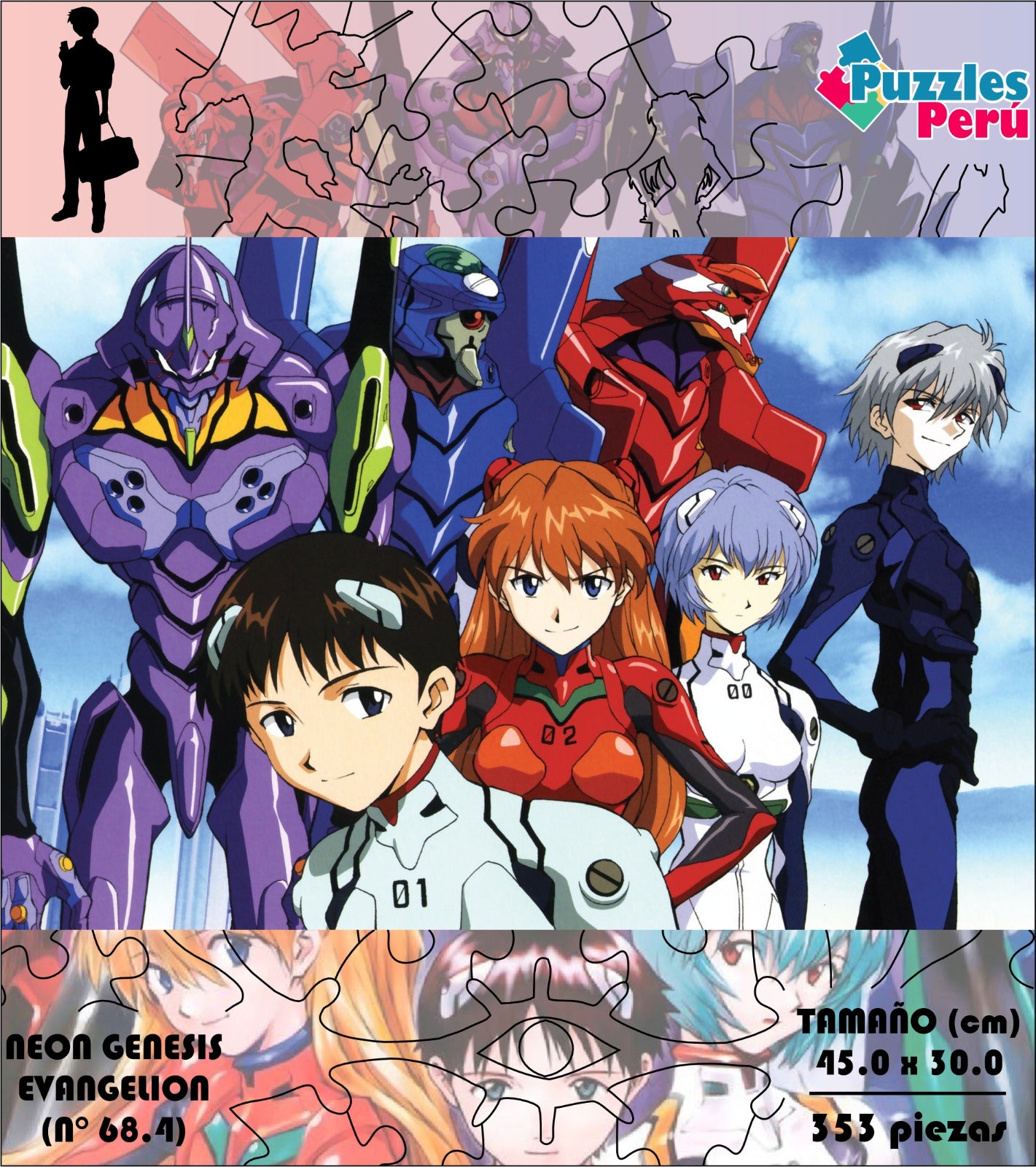 Rompecabezas Pers.Evangelion  C:68.4 Puzzles Peru