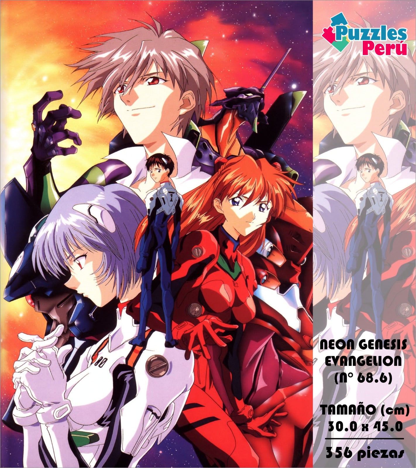 Rompecabezas Pers.Evangelion  C:68.6 Puzzles Peru