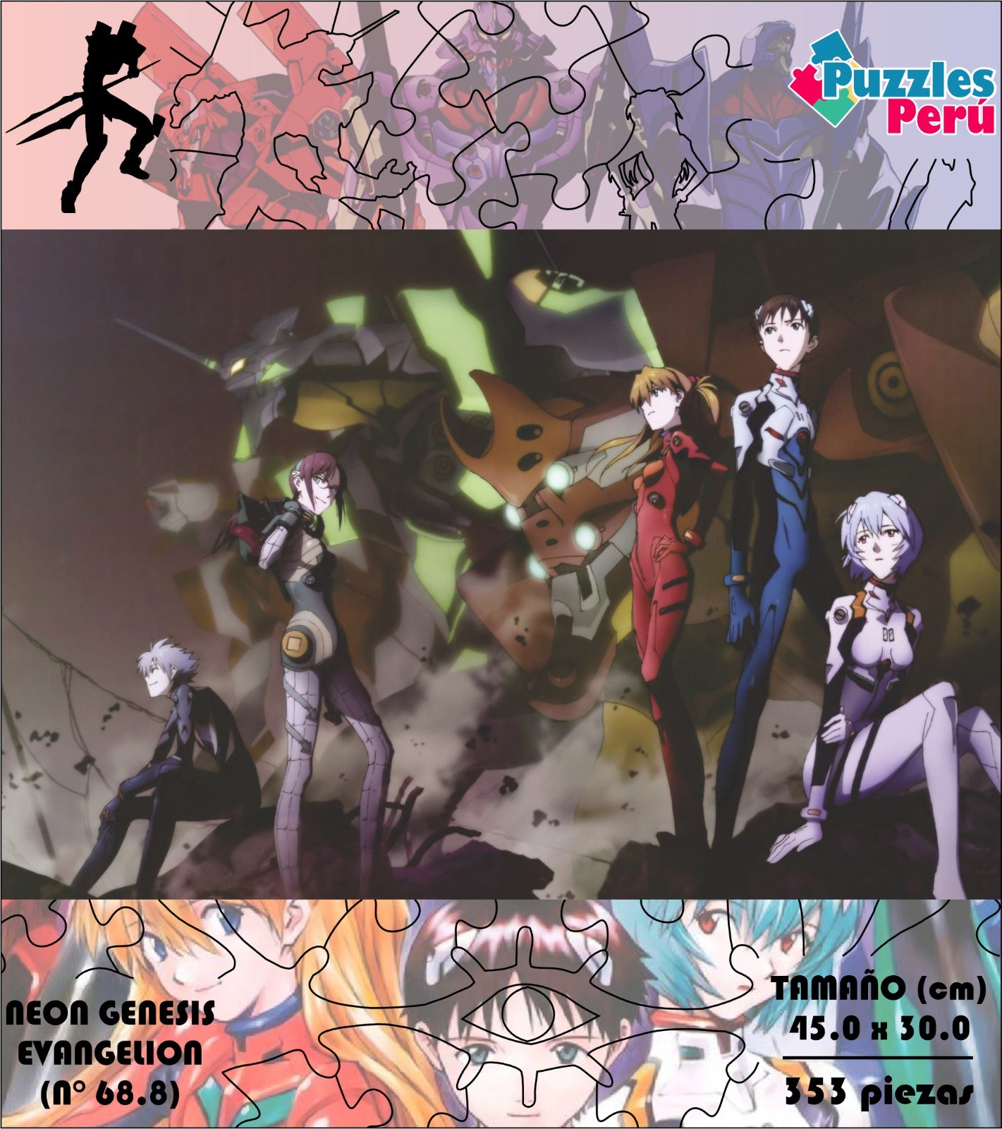 Rompecabezas Pers.Evangelion  C:68.8 Puzzles Peru