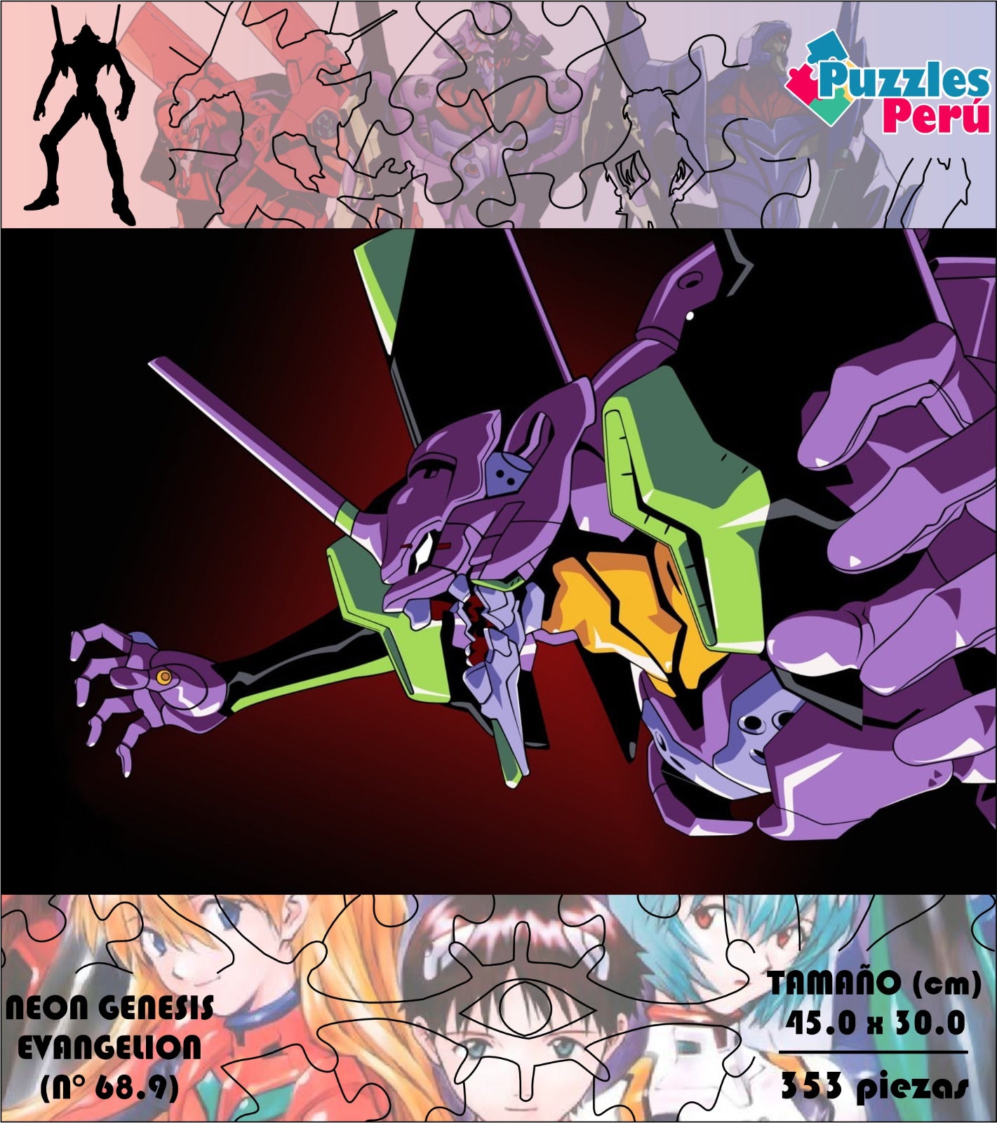 Rompecabezas Pers.Evangelion  C:68.9 Puzzles Peru