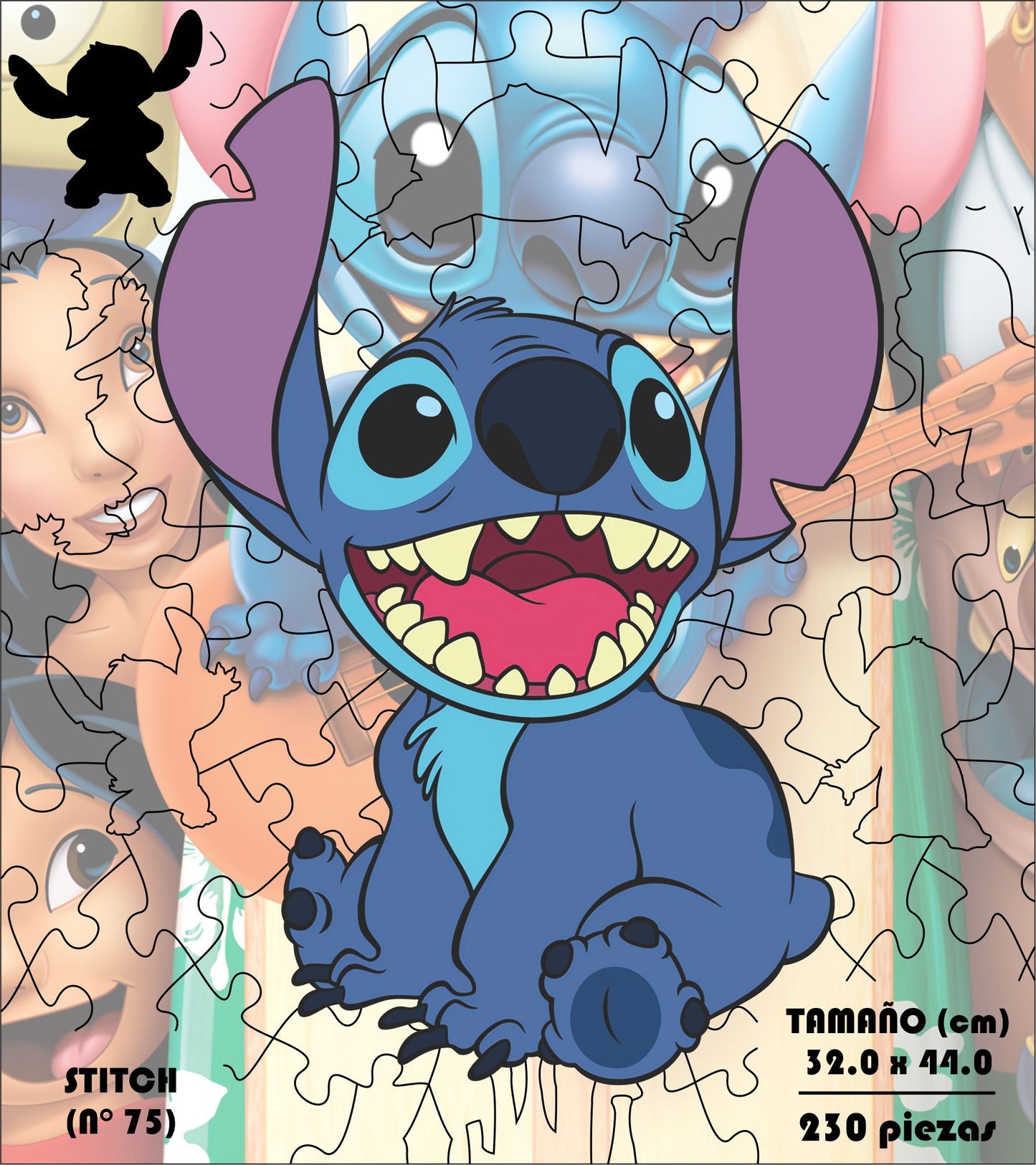 Rompecabezas Pers.Stitch  C:75 Puzzles Peru