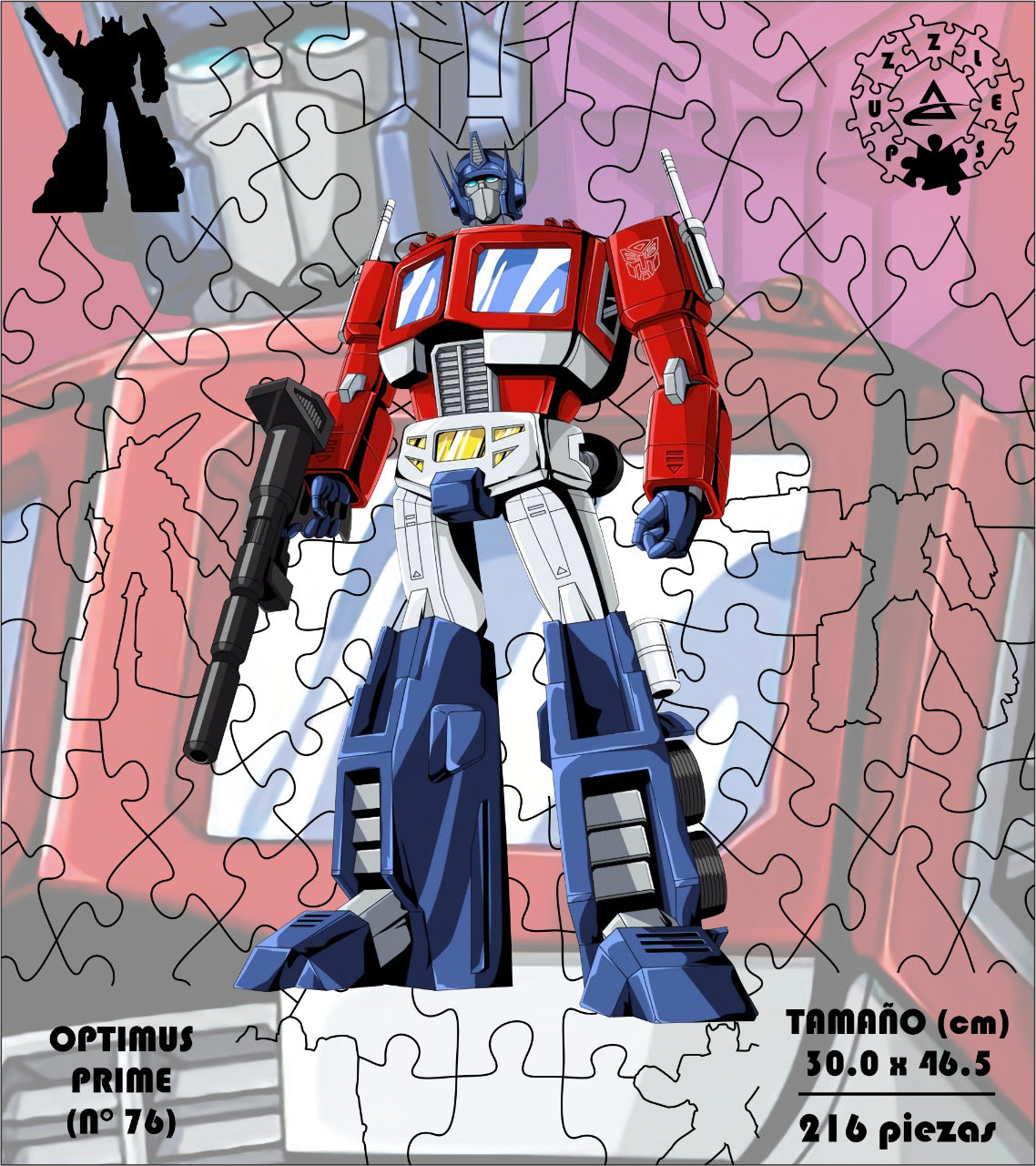 Rompecabezas Pers.Optimus Prime216  C:76 Puzzles Peru