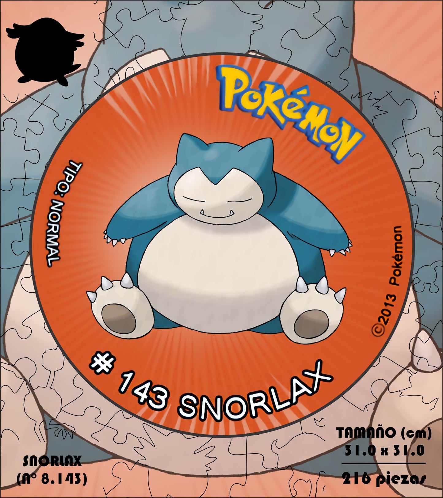 Rompecabezas Pers.Snorlax  C:8.143 Puzzles Peru