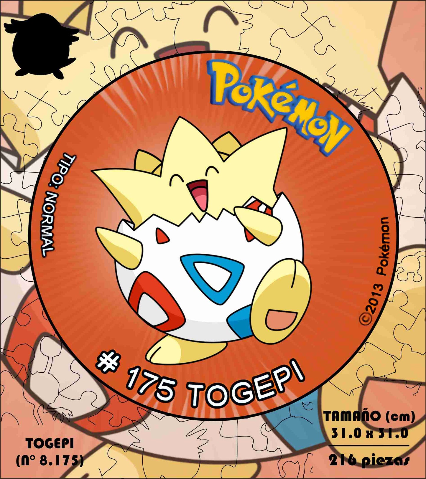 Rompecabezas Pers.Togepi  C:8. Puzzles Peru