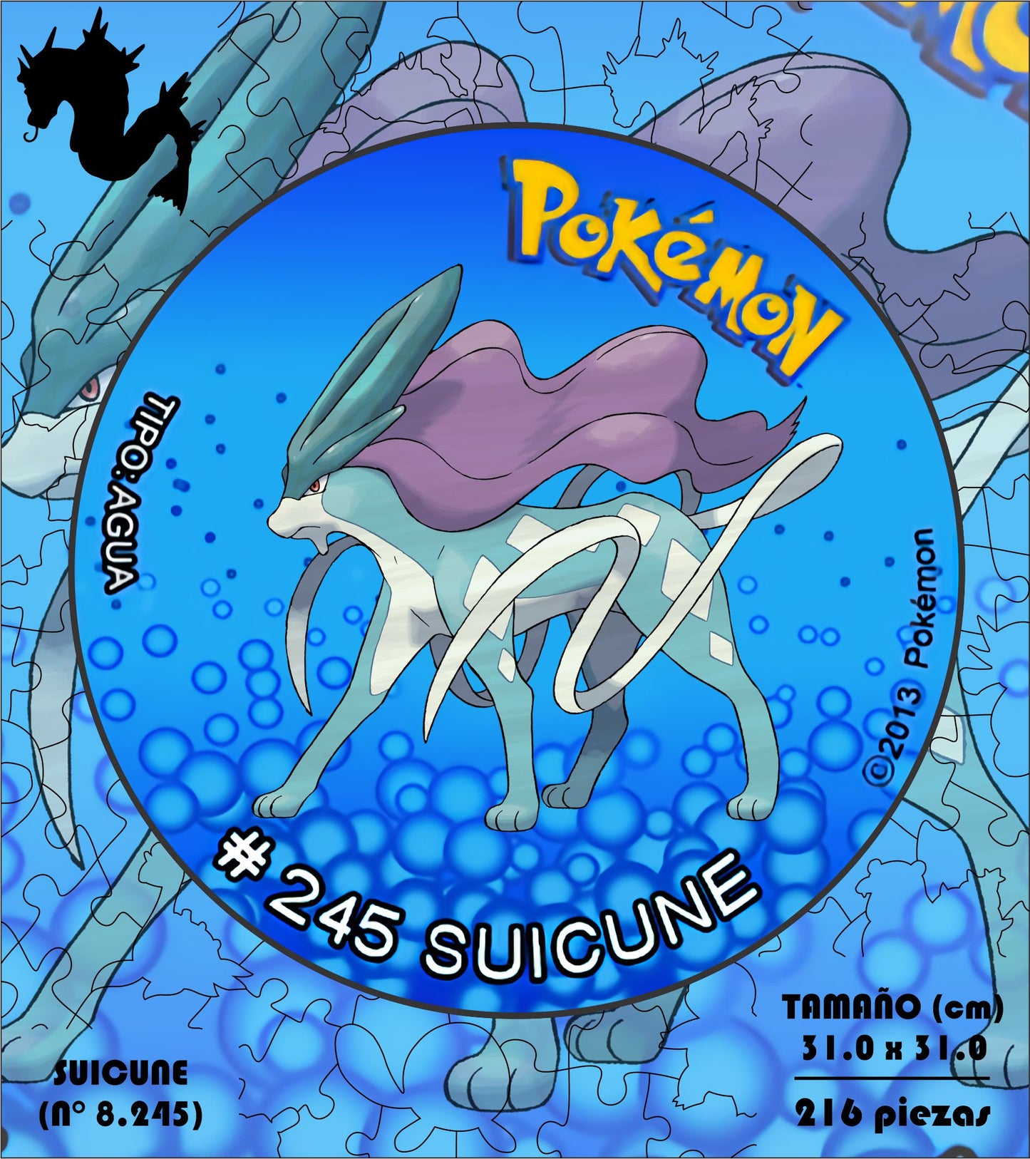 Rompecabezas Pers.Suicune  C:8.245 Puzzles Peru