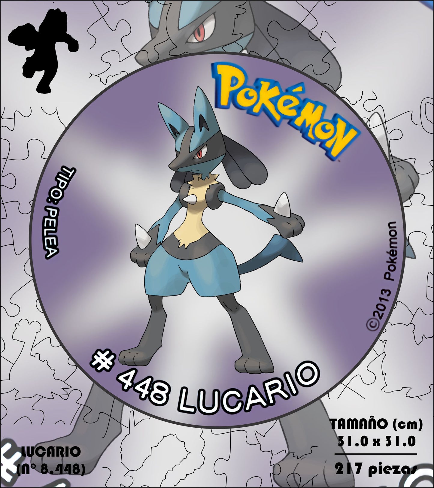 Rompecabezas Pers.Lucario  C:8.448 Puzzles Peru