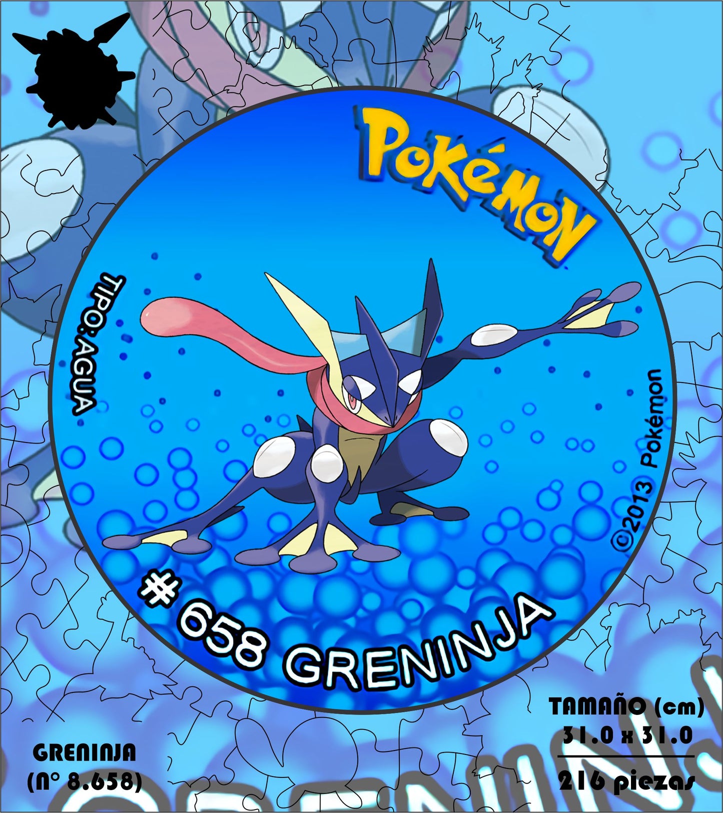 Rompecabezas Pers.Greninja  C:8.658 Puzzles Peru