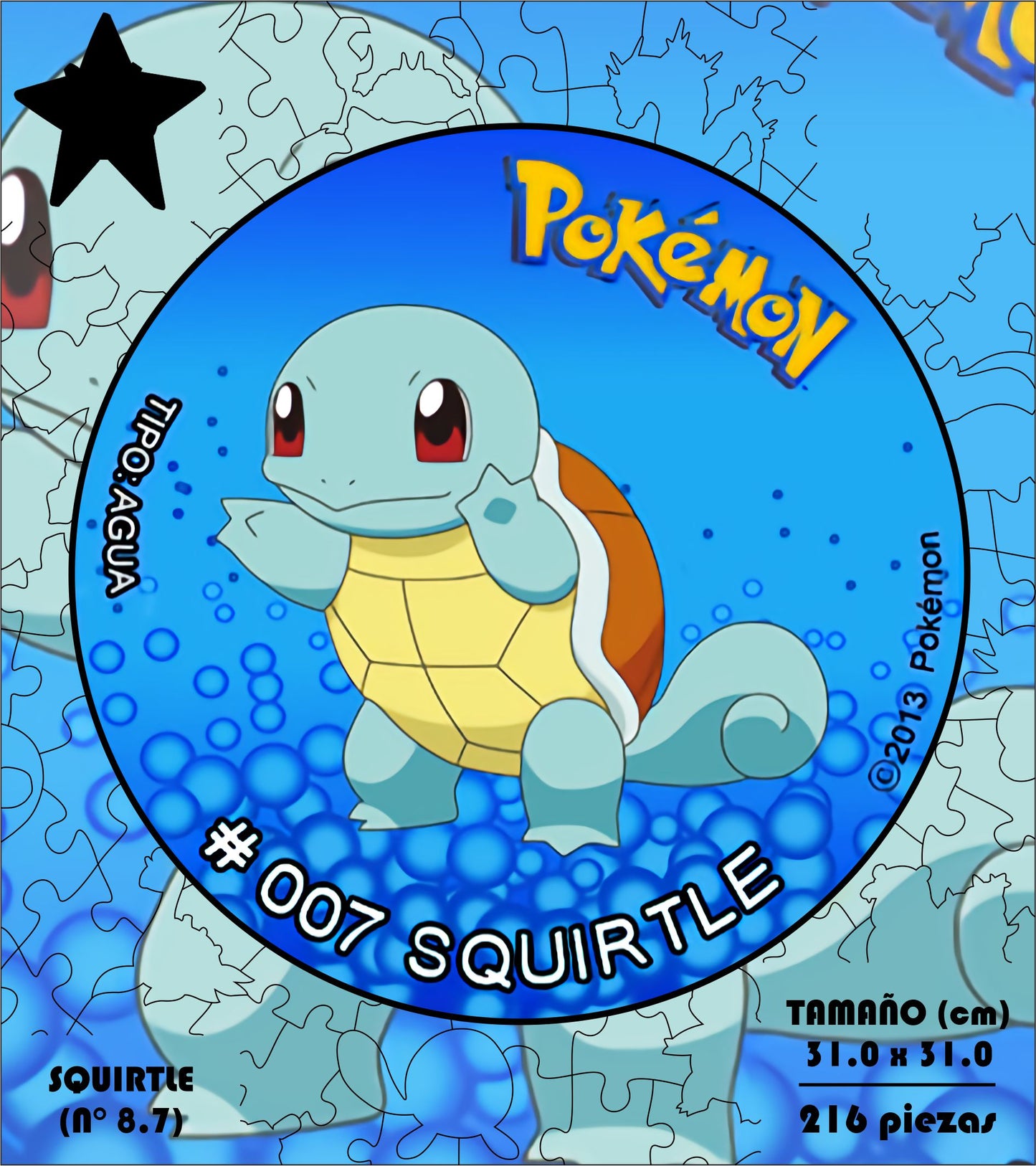 Rompecabezas Pers.Squirtle  C:8.7 Puzzles Peru