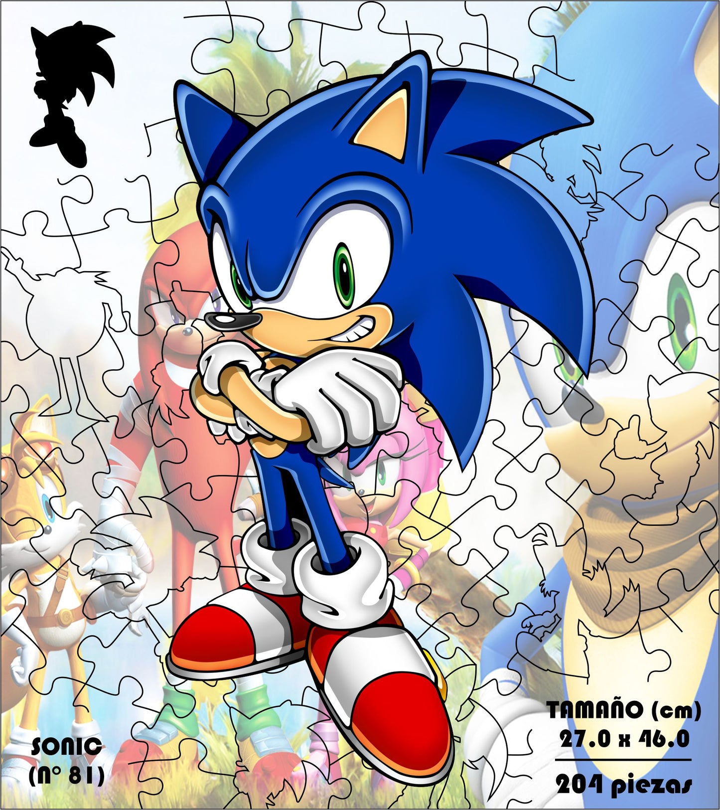 Rompecabezas Pers.Sonic  C:81 Puzzles Peru