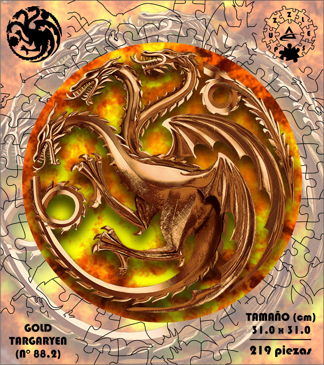 Rompecabezas Pers.House Of Dragons  C:88.2 Puzzles Peru