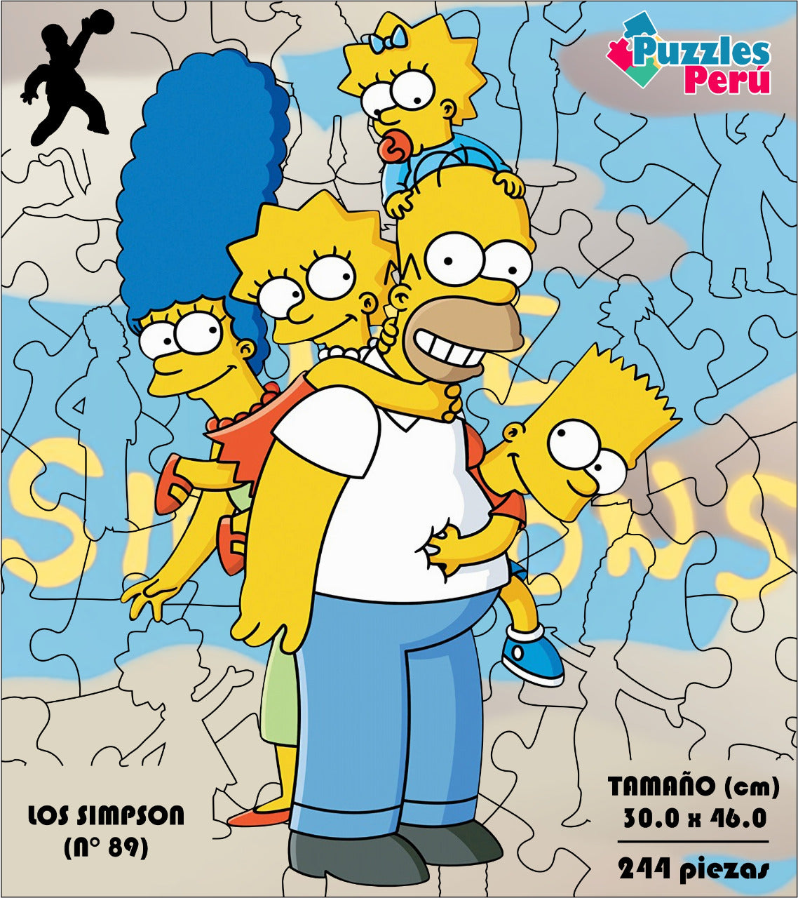 Rompecabezas Pers.Los Simpsons  C:89 Puzzles Peru