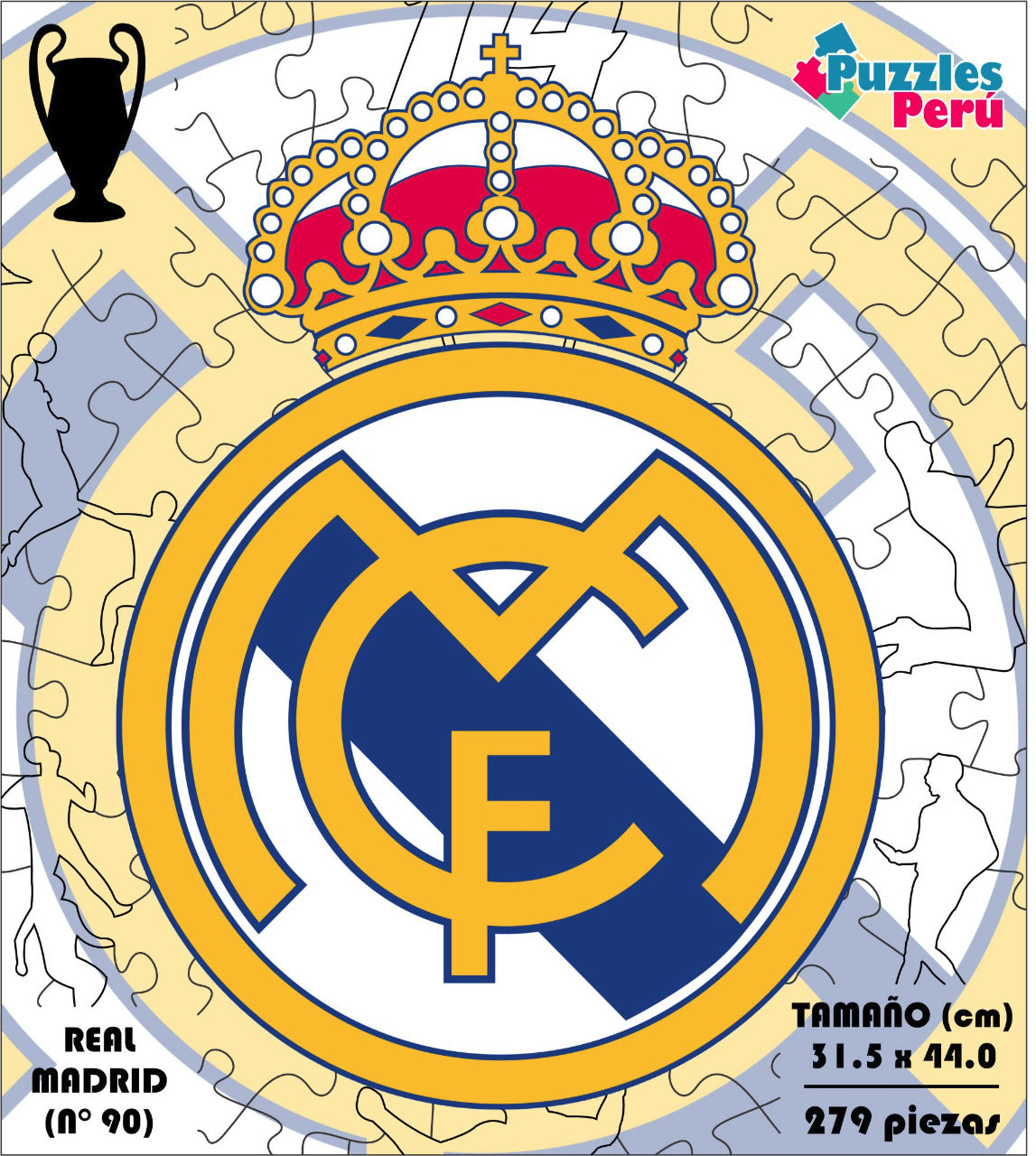 Rompecabezas Pers.Real Madrid  C:90 Puzzles Peru