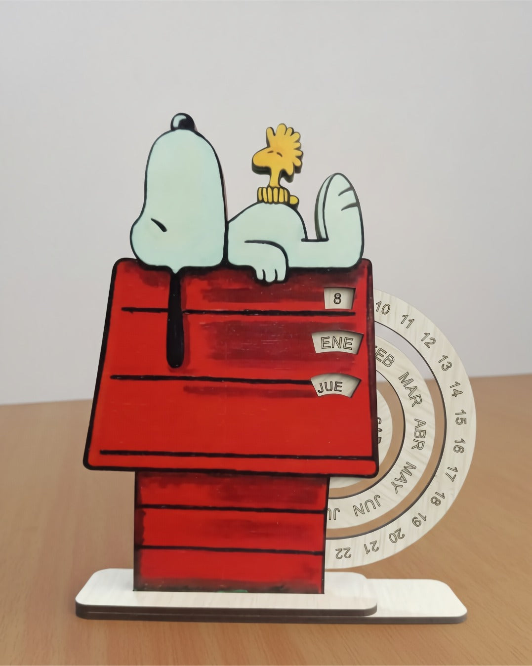 Calendario Infinito Decorativo de Madera MDF - Snoopy