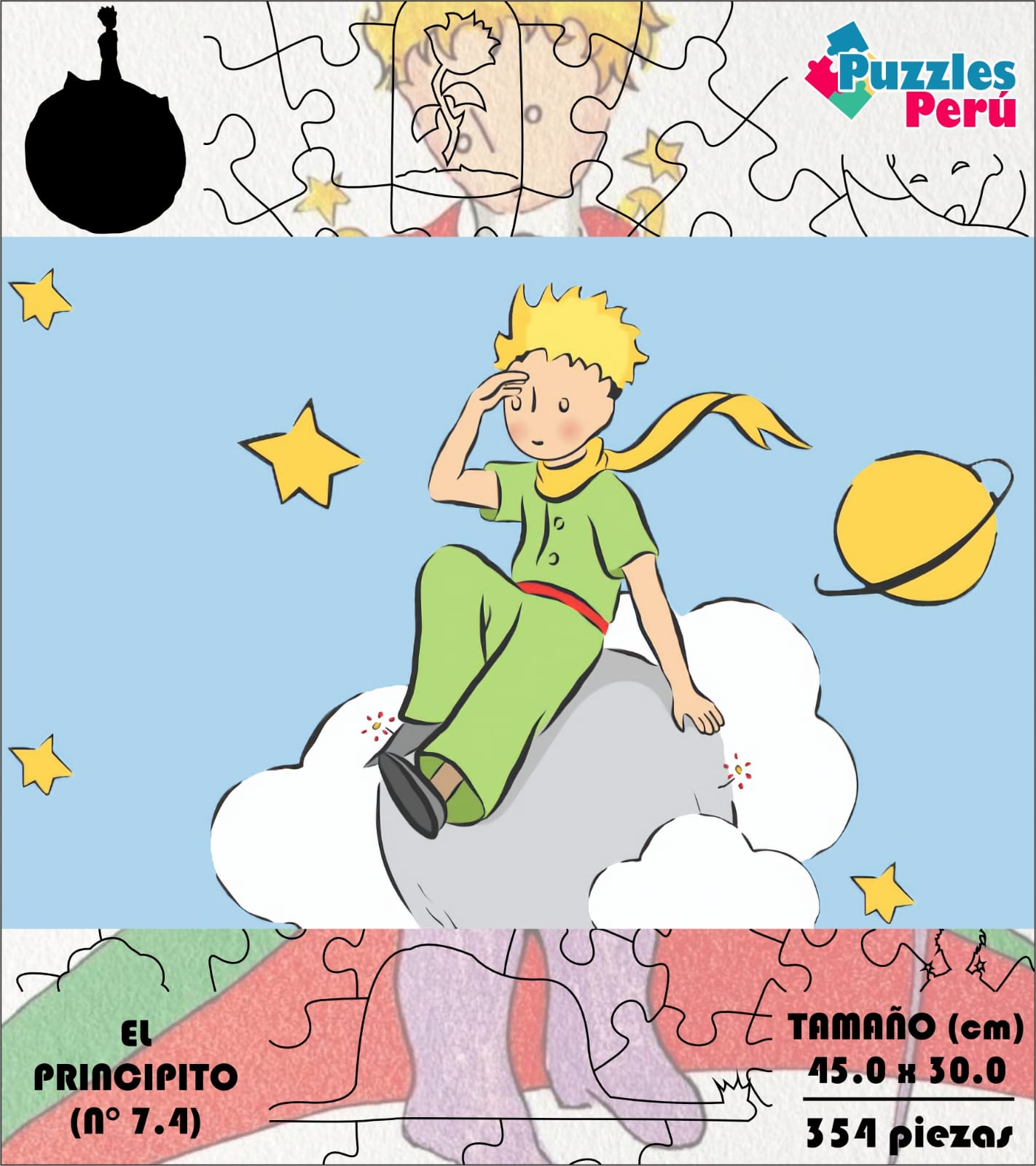 Puzzle 2 X 24 El Principito Compartiendo De HAPE En Puzzles Tu Me Completas