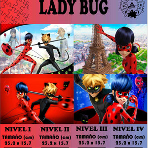 Rompecabezas Pers.Ladybug de Piezas C:51.2 Puzzles Peru - S - 30 cm x 20 cm / Ladybug / ROMPECABEZAS