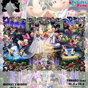 Rompecabezas Pers.Mickey y Minnie C:6.6 Puzzles Peru - ROMPECABEZAS