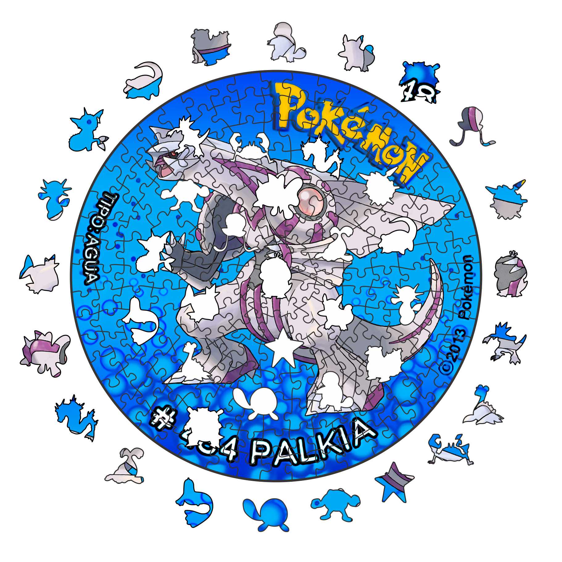 Rompecabezas Pers.Palkia C:8.484 Puzzles Peru - M- 217 Pzas / Pokemon - ROMPECABEZAS