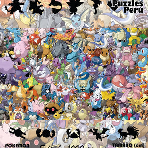 Rompecabezas Pers.Pokemon de 1000 Piezas C:102 Puzzles Peru - Animes / Pokemon / 1000 - ROMPECABEZAS