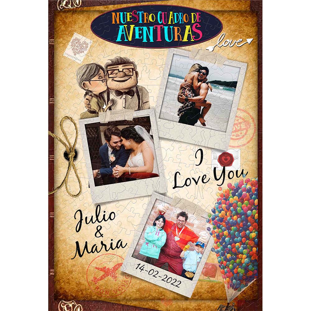 Rompecabezas Personalizado - Diseño Aventuras - Regular- 30 cm x 20 cm - ROMPECABEZAS