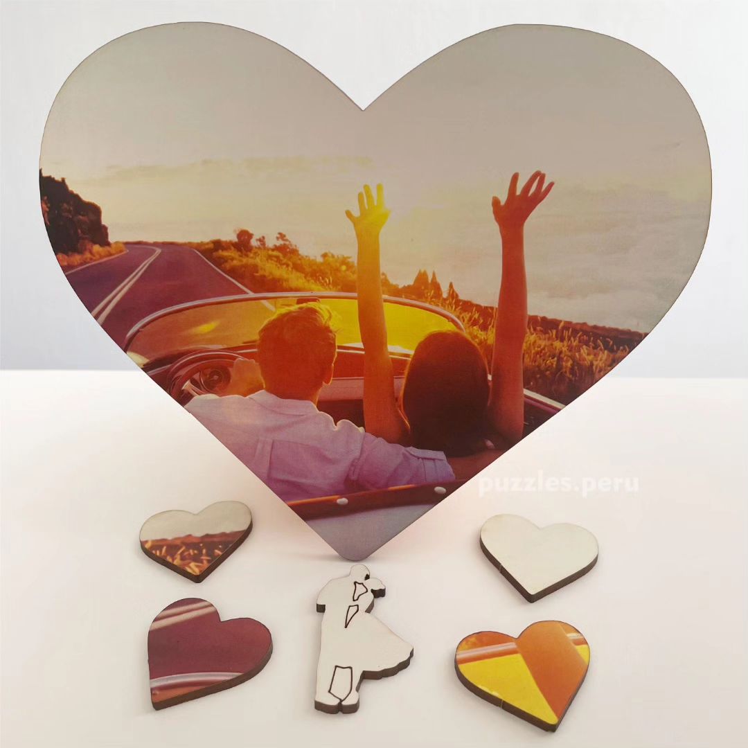 Rompecabezas Personalizado - Diseño Corazon - ROMPECABEZAS