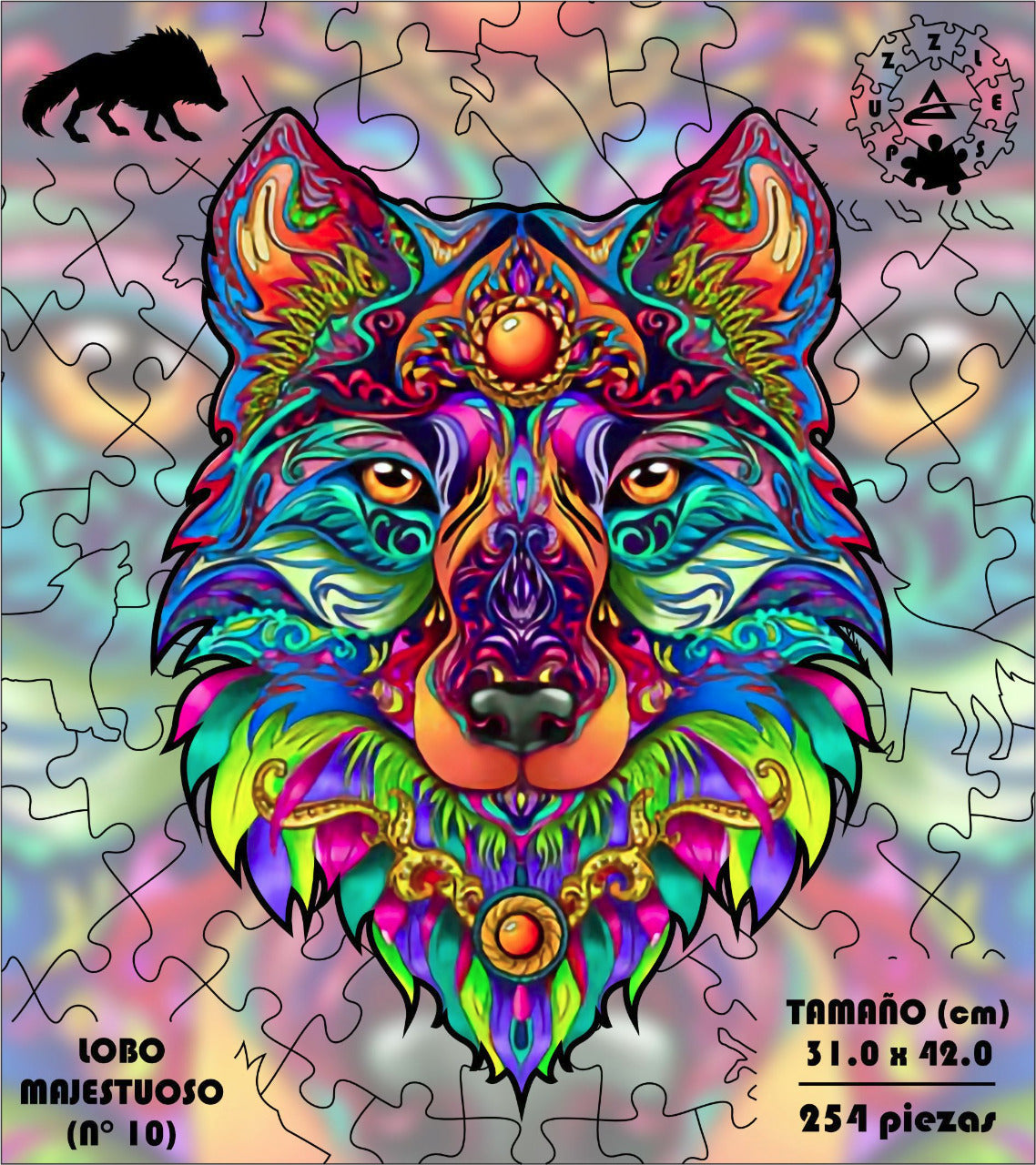 Rompecabezas Pers.Lobo  C:10 Puzzles Peru